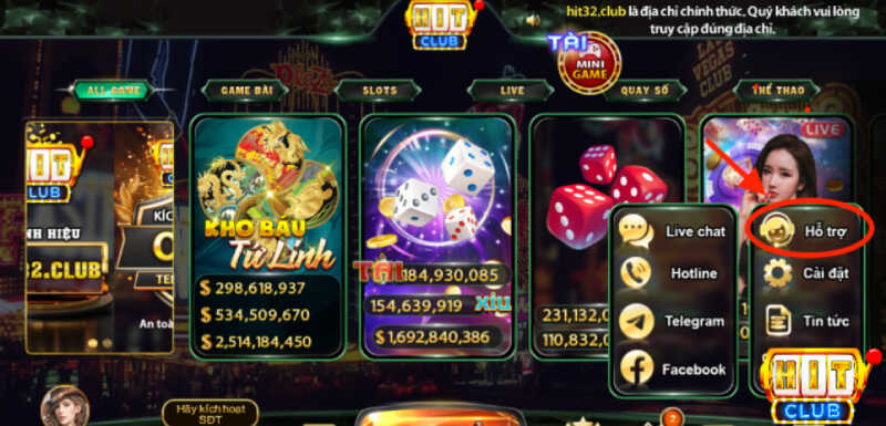 Giao diện hỗ trợ khách hàng 24/7 của game bài đổi thưởng với các câu hỏi thường gặp