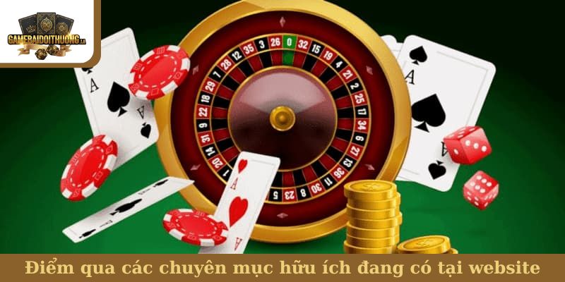 Điểm qua các chuyên mục hữu ích đang có tại website